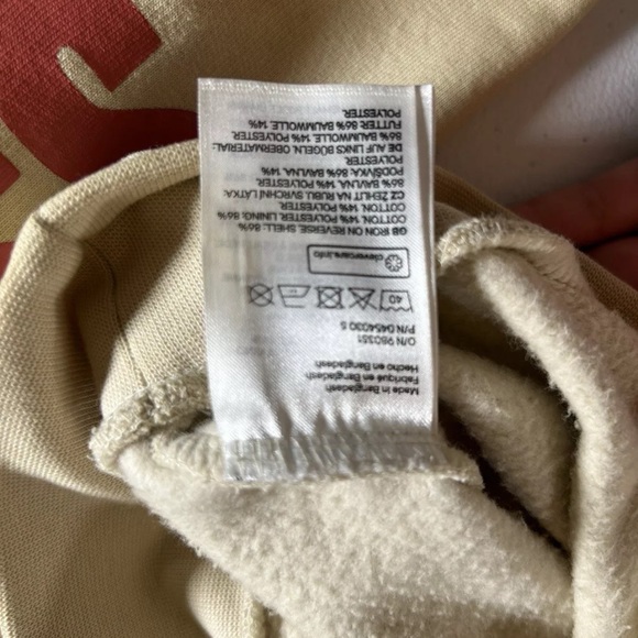 Justin Bieber Purpose World Tour STAFF Hoodie Cream Sweatshirt Men H&M Sz XS - Picture 4 of 9